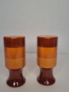 Vintage Holt Howard Salt and Pepper Shakers Three Tone Brown Made in Japan